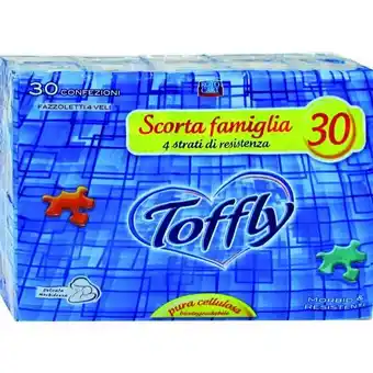 La Saponeria Toffly fazzoletti 4 veli extra soft 9 x 30 pezzi offerta