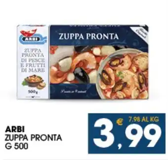SeBón Supermercati Arbi Zuppa Pronta g 500 offerta