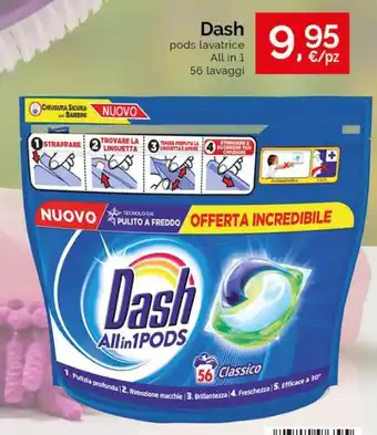 Acqua & Sapone Dash pods lavatrice All in 1 56 lavaggi offerta