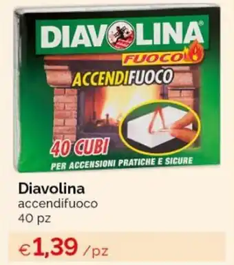 Diavolina accendifuoco 40 pz
