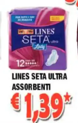 Cossuto Lines Seta Ultra Assorbenti offerta