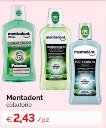 Acqua & Sapone Mentadent collutorio offerta