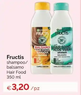 Acqua & Sapone Fructis Shampoo/Balsamo Hair Food 350 ml offerta