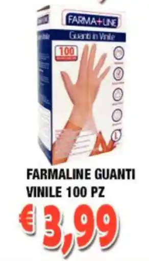 Farmaline Guanti Vinile 100 pz