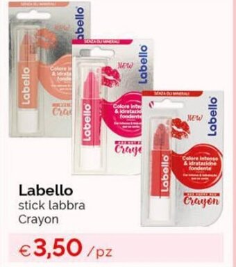Labello stick labbra Crayon