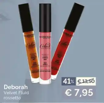 Acqua & Sapone Deborah Velvet Fluid rossetto offerta