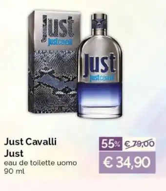 Acqua & Sapone Just Cavalli Just eau de toilette uomo 90 ml offerta