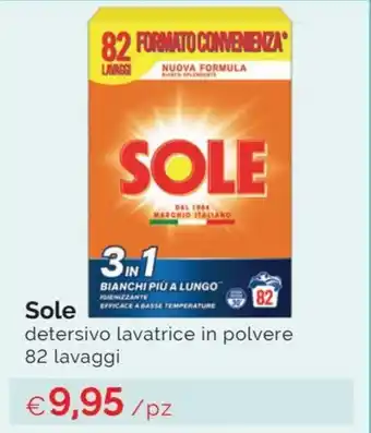 Prodet Sole detersivo lavatrice in polvere 82 lavaggi offerta
