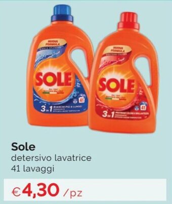 Prodet Sole detersivo lavatrice 41 lavaggi offerta