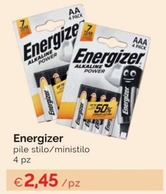 Prodet Energizer pile stilo/ministilo 4 pz offerta