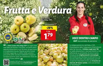 Lidl Mele golden alto adige igp offerta