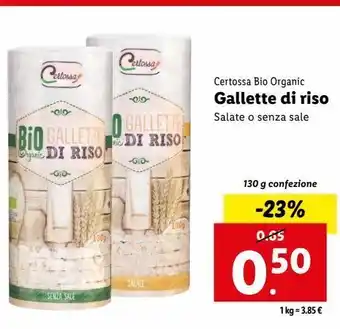 Lidl Gallette di riso offerta