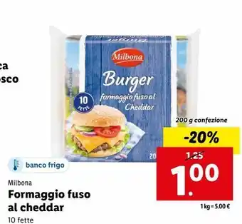 Lidl Formaggio fuso al cheddar offerta