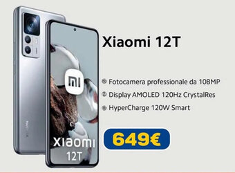 Euronics Xiaomi 12T offerta