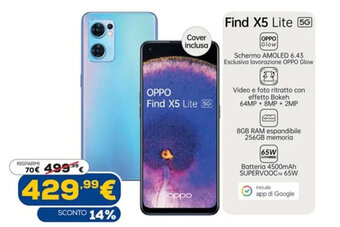 Euronics Oppo Find X5 Lite 5G offerta