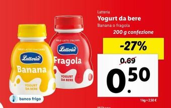 Lidl Yogurt da bere offerta