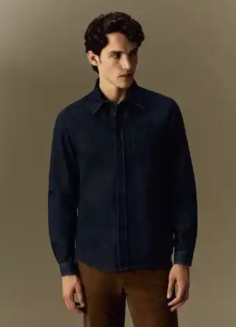 OVS Piombo camicia in denim con taschino offerta