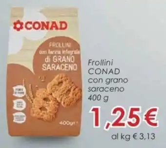 Conad Conad Frollini con grano saraceno 400 g offerta