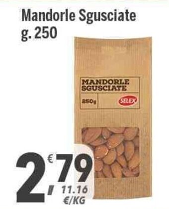 Supermercati Dok Selex Mandorle Sgusciate g. 250 offerta