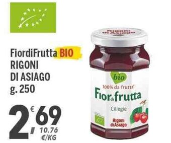 Supermercati Dok Rigoni di Asiago Fiordifrutta Bio g. 250 offerta