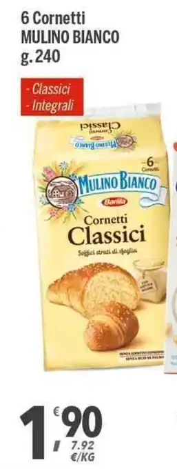 Supermercati Dok Barilla Mulino Bianco 6 Cornetti g. 240 Classici/Integrali offerta