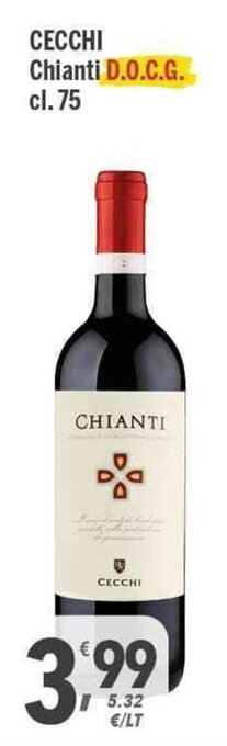 Supermercati Dok Cecchi Chianti D.O.C.G. cl . 75 offerta