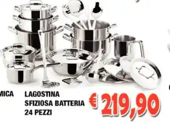 Cossuto Lagostina Sfiziosa Batteria 24 Pezzi offerta