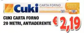 Cuki Carta Forno 20 Metri, Antiaderente