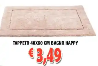 Tappeto 40x60 cm Bagno Happy