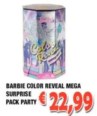Cossuto Barbie Color Reveal Mega Surprise Pack Party offerta