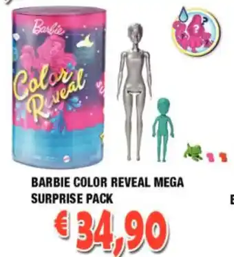 Cossuto Barbie Color Reveal Mega Surprise Pack offerta