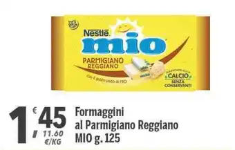 Supermercati Dok Mio Formaggini al Parmigiano Reggiano g. 125 offerta