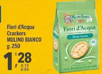 Supermercati Dok Mulino Bianco Fiori d'Acqua Crackers g. 250 offerta