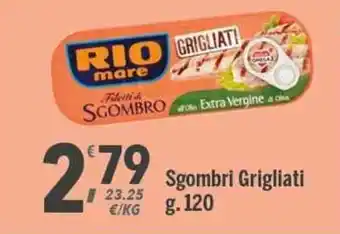 Supermercati Dok Rio Mare Sgombri Grigliati g. 120 offerta
