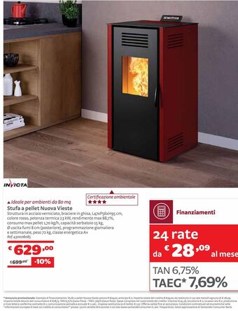 Bricocenter Stufa a pellet nuova vieste offerta