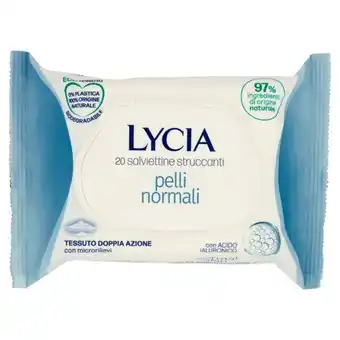 Bernava Lycia salviettine struccanti pelli normali con acido ialuronico 20 pz offerta