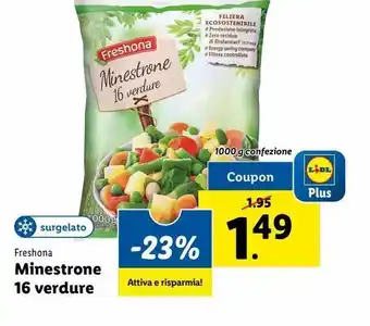 Lidl Minestrone 16 verdure offerta
