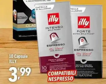 Supermercati Dok Illy 10 Capsule Compatibili Nespresso offerta