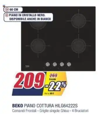 Trony Beko Piano Cottura Hilg64222S offerta