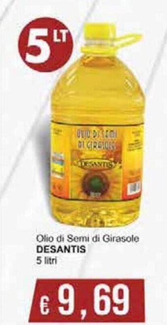 Italy Cash Desantis Olio di Semi di Girasole 5 litri offerta