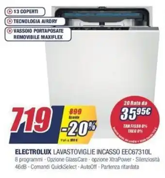 Electrolux Lavastoviglie Incasso EEC67310L