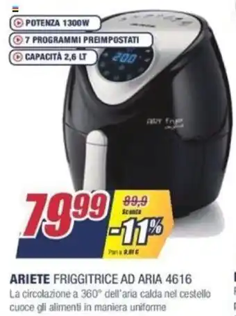Trony Ariete Friggitrice Ad Aria 4616 offerta