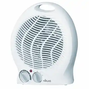 Brico Io Niklas termoventilatore con due livelli di potenza selezionabili e spia di funzionamento offerta