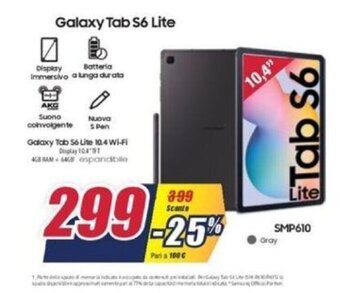 Trony Galaxy Tab S6 Lite offerta