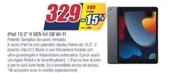 Trony iPad 10.2" 9 Gen 64 gb Wi-Fi offerta