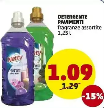 PENNY Netty Detergente Pavimenti offerta