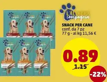 PENNY L'allegra Snack Per Cane offerta