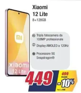 Trony Xiaomi 12 Lite 8+128GB offerta