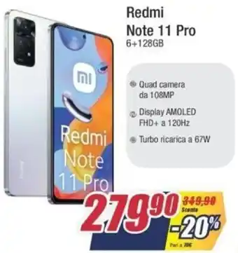 Trony Xiaomi Redmi Note 11 Pro 6+128GB offerta