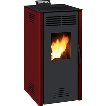 OBI Stufa a pellet nuova adrano 7,3 kw bordeaux offerta
